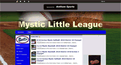 Desktop Screenshot of mysticlittleleague.com